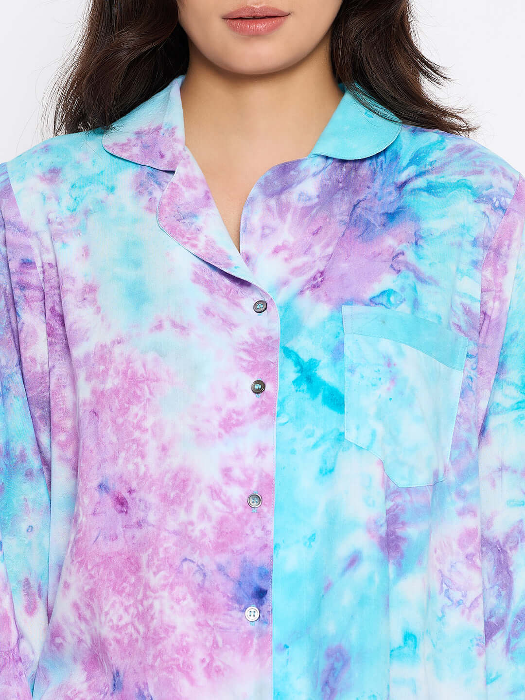 Tie Dye Printed Night suit Set for Women