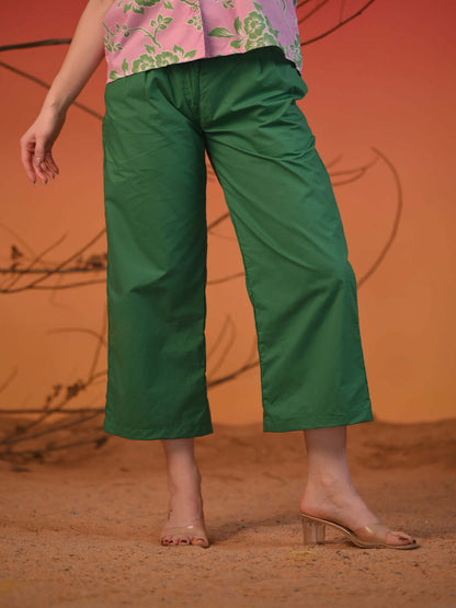 Women Emerald Breeze Wide-Leg Pants
