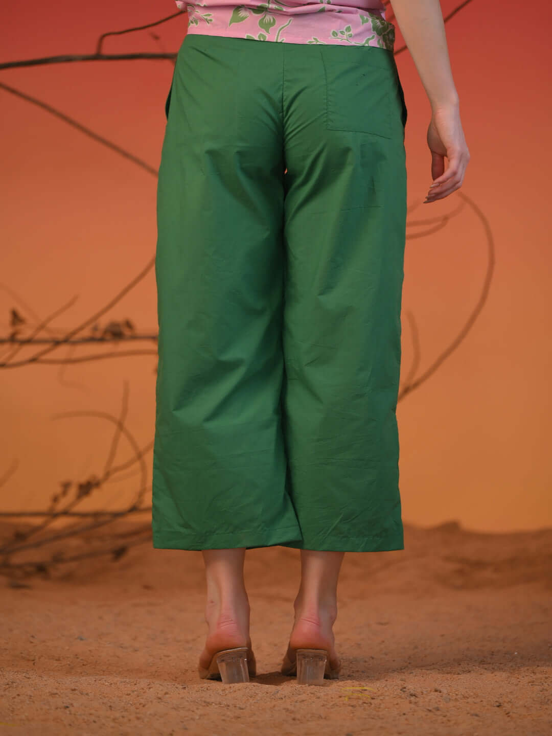 Women Emerald Breeze Wide-Leg Pants