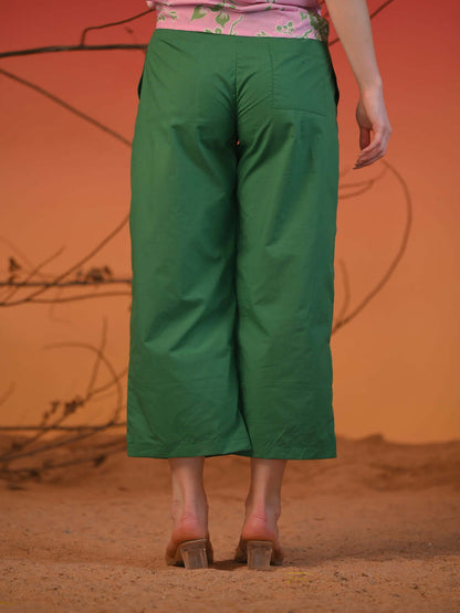 Women Emerald Breeze Wide-Leg Pants