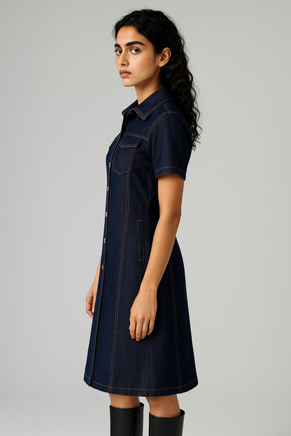 Blue Denim Dress