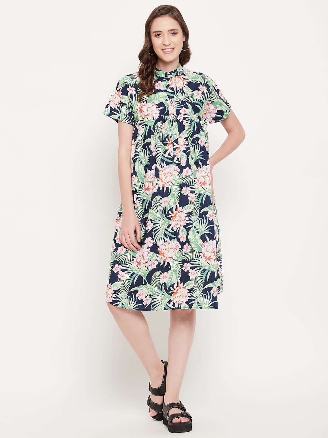 printed cotton dress