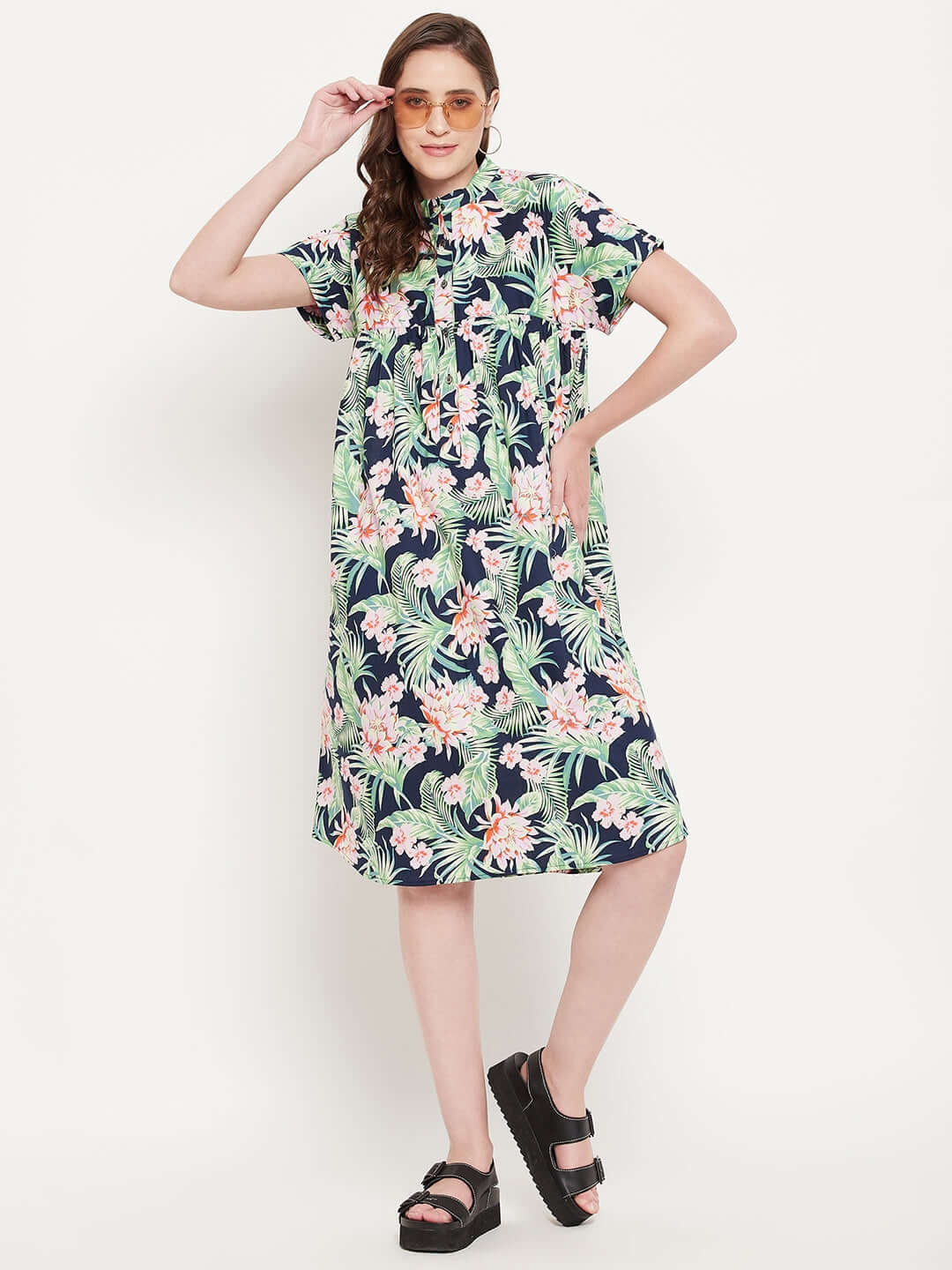 printed cotton dress