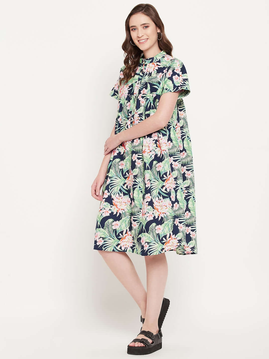 printed cotton dress