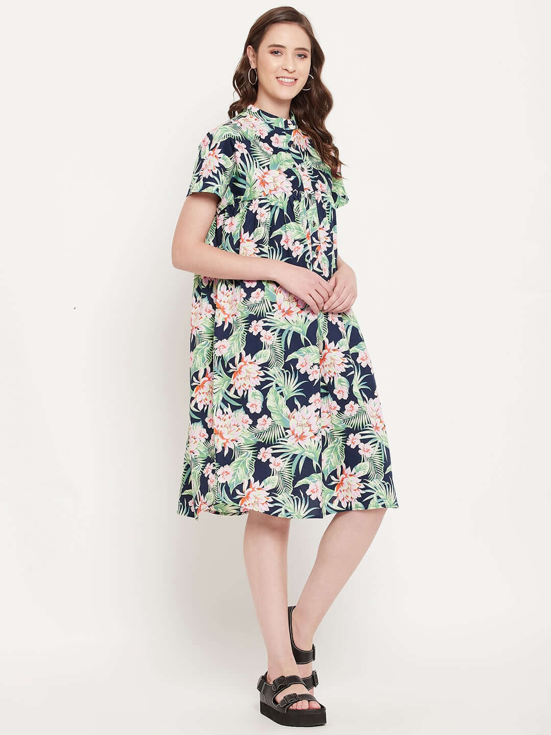 printed cotton dress