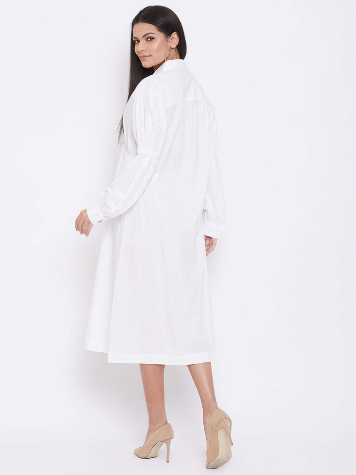 WHITE SHIRT DRESS